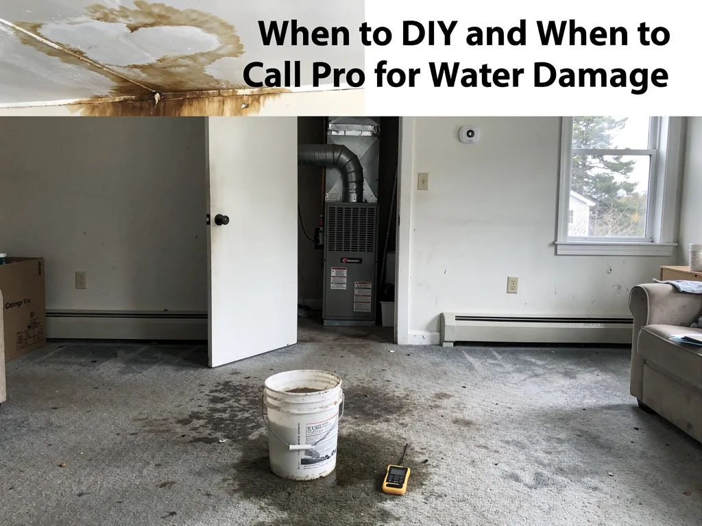When to DIY and When to Call a Pro for Water Damage